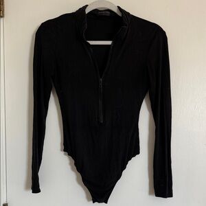 Black Long Sleeve Bodysuit